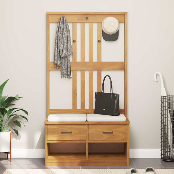 vidaXL Hallin puu SANDNES 87x40x159,5 cm t&auml;ysi m&auml;nty