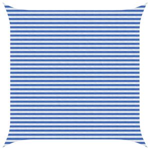 vidaXL Aurinkovarjolaudat 4,5 x 4,5 m HDPE Neli&ouml; Sininen ja valkoinen