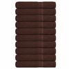 vidaXL Pyyhkeet FROGN 10 kpl Ruskea 100x200 cm 360 gsm