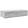 vidaXL Sein&auml;hylly laatikoilla harmaa Sonoma 80x33x17 cm tekninen puu