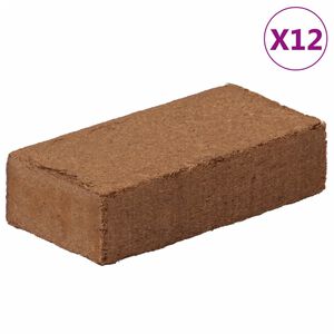 vidaXL Kookoskuitubriketit 12 kpl 650 g kpl yhteens&auml; 7,8 kg