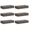 vidaXL S&auml;ilytyslaatikko 6 kpl Kuitukangas 90 x 48 x 15 cm 64,8 L