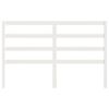 vidaXL Sängynpääty valkoinen 126x4x100 cm täysi mänty