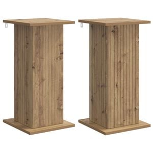 vidaXL Kasviteline 2 pcs Artisaanitammi 30,5 x 30 x 60,5 cm