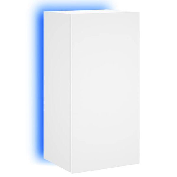 vidaXL TV-sein&auml;kaappi LED-valoilla valkoinen 40,5x35x80 cm