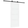 vidaXL Liukuovi Valkoinen ja musta 83 x 202 cm T&auml;ysi m&auml;nty
