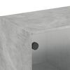 vidaXL Seinäkaappi lasiovilla betoninharmaa 102x37x35 cm