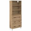 vidaXL Korkea kaappi 2 pcs Artisan tammi 69,5 x 34 x 180 cm