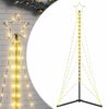 vidaXL LED joulukuusi 363 l&auml;mpim&auml;n valkoista LED-valoa 182 cm