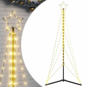 vidaXL LED joulukuusi 363 l&auml;mpim&auml;n valkoista LED-valoa 182 cm