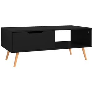 vidaXL Sohvap&ouml;yt&auml; musta 100x49,5x43 cm tekninen puu