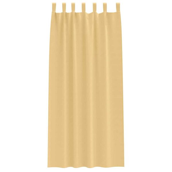 vidaXL Pimentävä verho renkailla 2 pcs Beige 260 x 140 cm Polyesteri