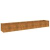 vidaXL Korotettu puutarhalaatikko 291x50x36 cm Corten-ter&auml;s