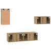 vidaXL TV-tasosetti 4 pcs artesaani tammi 30.5 x 30 x 60 cm