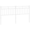 vidaXL Metallinen vaihtop&auml;&auml;ty valkoinen 160 cm