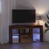 vidaXL Kulma LED TV -kaappi Vanha puu 100 x 40 x 50 cm Tekninen puu