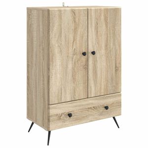vidaXL Sivup&ouml;yt&auml; Sonoma-tammi 66 x 34,5 x 95 cm Tekninen puu