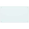 vidaXL Keitti&ouml;n roiskesuoja valkoinen 100x60 cm karkaistu lasi