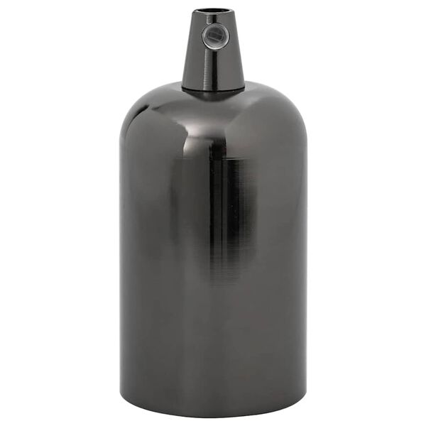 vidaXL lampun pidikkeet 2 kpl Kiilt&auml;v&auml; musta E27