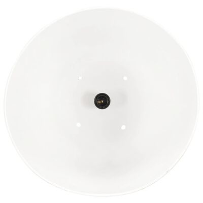 vidaXL Teollistyylinen riippuvalaisin 25 W valkoinen pyöreä 32 cm E27