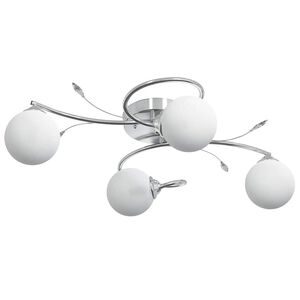 vidaXL Kattovalaisin py&ouml;re&auml;t lasivarjostimet 4 G9 LED-valoille