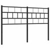 vidaXL Metallinen vaihtop&auml;&auml;ty musta 150 cm