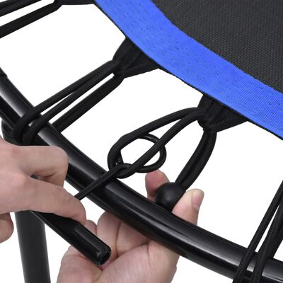 vidaXL Fitness trampoliini kahvalla ja turvatyynyllä 122 cm