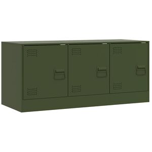 vidaXL TV-taso oliivinvihre&auml; 99x39x44 cm ter&auml;s