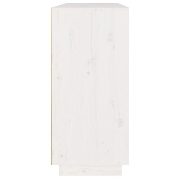 vidaXL Senkki valkoinen 110x34x75 cm t&auml;ysi m&auml;nty