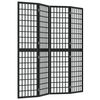 vidaXL Tilanjakaja 4 paneelia japanilaistyylinen 160x170 cm musta