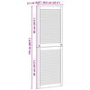 vidaXL Kaapin ovi ovella 4 pcs Luonnollinen 140,5 x 2 x 59,5 cm