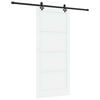 vidaXL Liukuovi ORKDAL 93 x 211 cm Tekninen puu Valkoinen ja musta