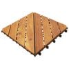 vidaXL Laudat 30 kpl Ruskea 30 x 30 cm Akasiapuu