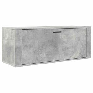 vidaXL Sein&auml;kenk&auml;kaappi betoninharmaa 100x35x38 cm tekninen puu