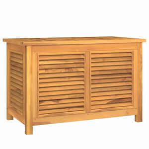 vidaXL Ulkos&auml;ilytyslaatikko pussilla 90x50x58 cm t&auml;ysi tiikki
