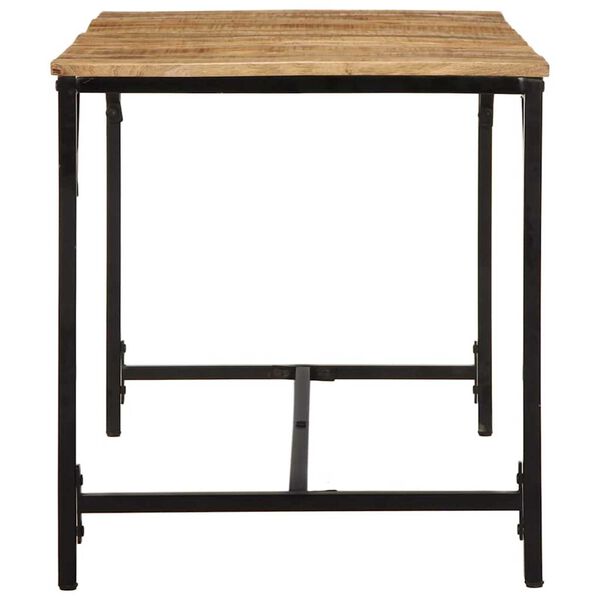 vidaXL ruokapöytä 140x70x75 cm massiivipuuta karkea mango