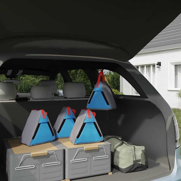 vidaXL Säilytyspussi Harmaa, sininen, punainen 24 x 16 x 24 cm oxford