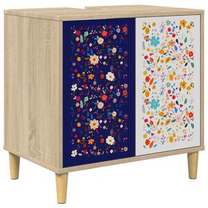 vidaXL Kylpyhuonekaappi MAINZ Sonoma 60 x 40 x 60 cm Tekninen puu