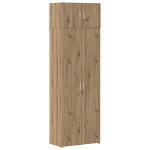 vidaXL S&auml;ilytyskaappi 2 pcs Artisan tammi 70 x 42,5 x 225 cm