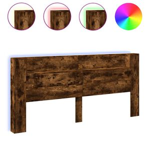 vidaXL S&auml;ngynp&auml;&auml;tykaappi LED-valoilla savutammi 220x16,5x103,5 cm