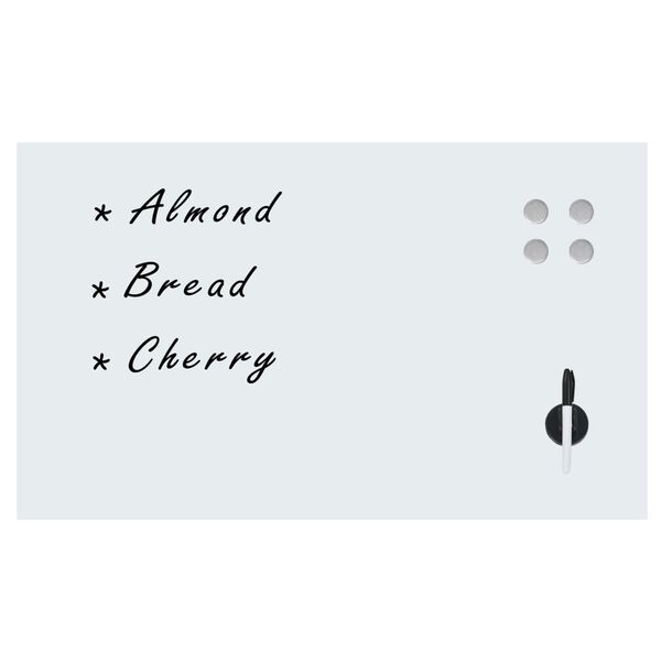 vidaXL Sein&auml;kiinnitteinen magneettinen tussitaulu lasi 100x60 cm