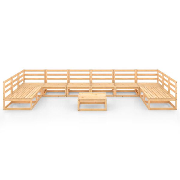 vidaXL 11-osainen Puutarhasohvasarja t&auml;ysi m&auml;nty