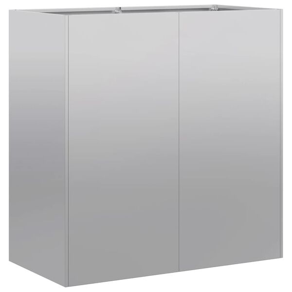 vidaXL Kukkalaatikko 80x40x80 cm galvanoitu teräs