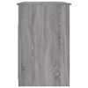 vidaXL Työpöytä laatikoilla harmaa Sonoma 102x50x76 cm tekninen puu
