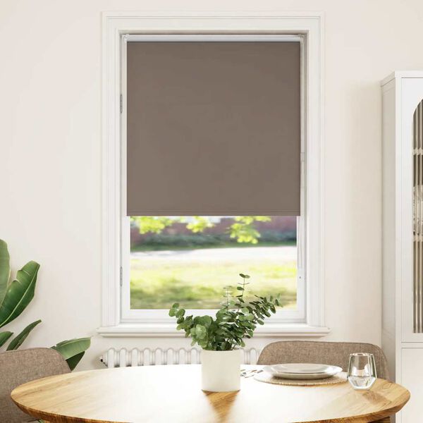 vidaXL Rullaverho Blackout kahvi 70x130 cm Kankaan leveys 65,7 cm