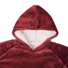 vidaXL Viltti-huppari Bordeaux punainen xl Fleece ja flanelli