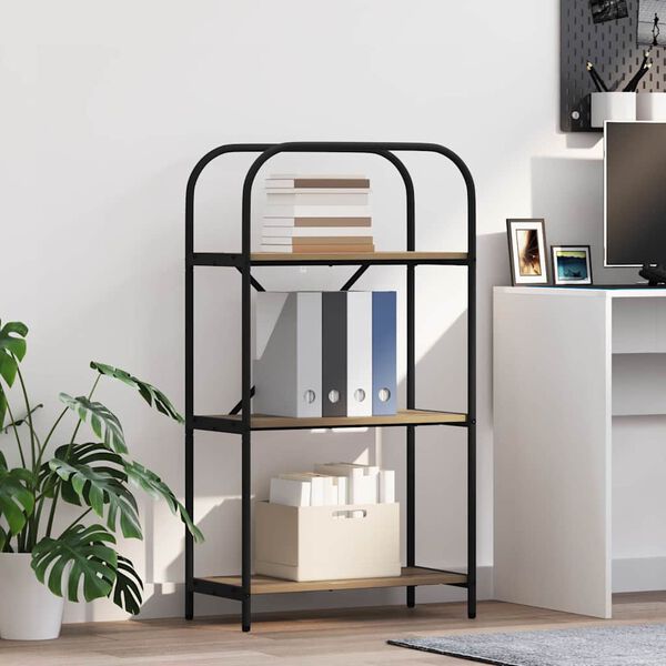 vidaXL Kirjahylly Artisan tammi 60 x 30 x 109 cm Tekninen puu