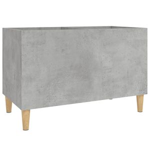 vidaXL LP-levyjen s&auml;ilytyskaappi betoninharmaa 74,5x38x48 cm puu