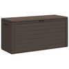 vidaXL Puutarhan varastoarkku ruskea 116x44x55 cm