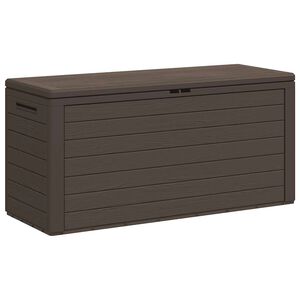 vidaXL Puutarhan varastoarkku ruskea 116x44x55 cm